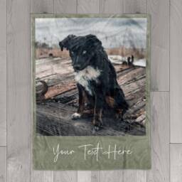 Personalized Photo Blanket Collage, Pet Blanket, Picture With Text, Memorial Best Friend Gift - thumbnail 3