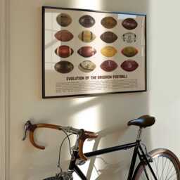 Football Evolution Art Print Gridiron History Poster, Game Room Decor - thumbnail 3