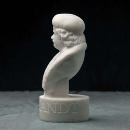 Marble Bust Of Rembrandt Statue Carved Figurine Artist Sculpture - thumbnail 2