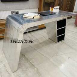 Aviator Wing Desk Aluminum Home Office Writing Table Aviation Themed Furniture - thumbnail 2