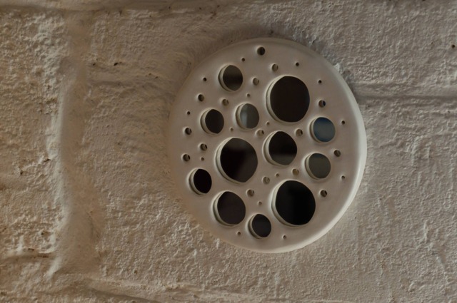 White Ceramic Decorative Mirror - image 1