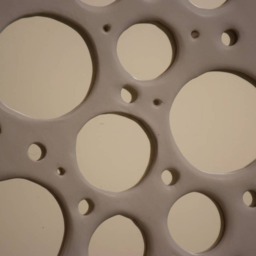 White Ceramic Decorative Mirror - thumbnail 3