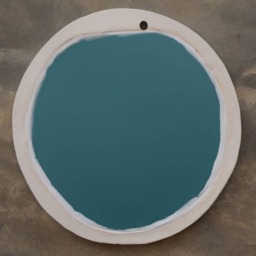White Ceramic Decorative Mirror - thumbnail 4