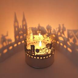 Regensburg Skyline Shadow Play - Captivating Candle Attachment For A Stunning Souvenir Perfect Gift Fans - thumbnail 1