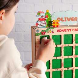 Christmas Countdown For Kids, Advent Calendar, Days Until Christmas, Wooden Family Toddler Activities - thumbnail 2