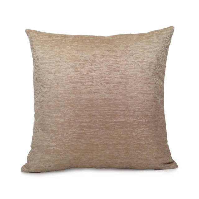 Beige Pillow, Light Tan Decorative Throw Pillow Cover, Cushion Accent Pillow, Satin Blend, Textured Design Pillowcase - image 1