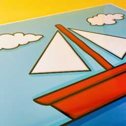 Simpsons Boat Art Print Living Room Sailboat Painting - 20x20 cm - thumbnail 3