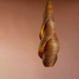Handmade Wooden Seashell Pendant Lamp For Modern Rustic Decor - Invidia L60 & L80 - thumbnail 2