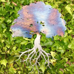Rainbow Tree Of Life Metal Wall Art, Oak Plaque - thumbnail 2