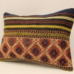 Pillow Cover - Classic Kilim -Sofa -Ticking Geometric -Home Decor- Cotton Decorative -14x20 Thro Pillo Cove Be-251 - thumbnail 3