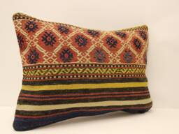 Pillow Cover - Classic Kilim -Sofa -Ticking Geometric -Home Decor- Cotton Decorative -14x20 Thro Pillo Cove Be-251 - thumbnail 1