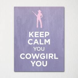 Keep Calm You Cowgirl - Fine Art Print Choice Of Color Purchase 3 & Receive 1 Free Custom Prints Available - thumbnail 3