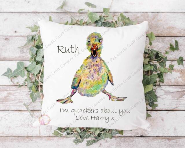 Duck Cushion, Pillow, Personalised Duck, Gift, Gift For Him, Lover, Birthday Her, Anniversary - image 1