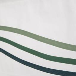 Window Valance Curtain - Modern White Green Cotton Geometric Topper, Minimalist Dark Valence For Living Room Bathroom, Custom - thumbnail 2