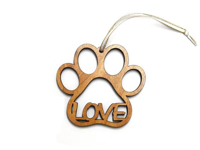 Dog Paw Print Ornament Pet Lover Christmas Gift - image 1