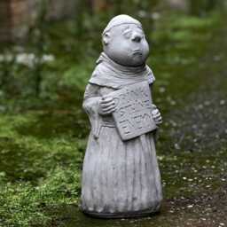 "stone Funny Monk Garden Sculpture Concrete Humor " - thumbnail 4