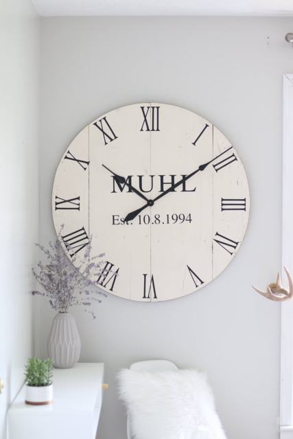Personalized Farmhouse Wall Clock Large 36 - image 1