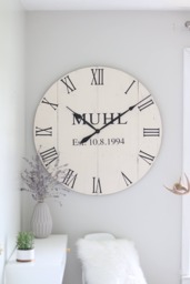 Personalized Farmhouse Wall Clock Large 36 - thumbnail 1