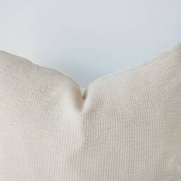 Beige White Striped Pillow Cover - thumbnail 3