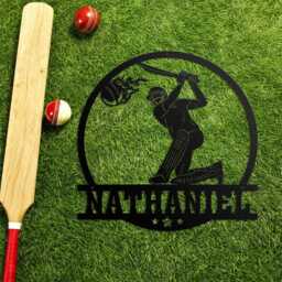Custom Lacrosse Metal Sign, Sports Name Wall Art Sticks, Gift For Player, Christmas Gift, Sport Decor - thumbnail 3