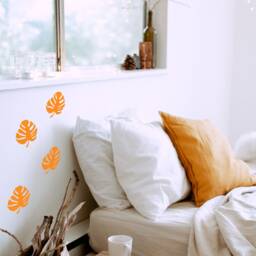 Monstera Leaf Wall Decal Pack Tropical Swiss Cheese Plant Home Stickers - thumbnail 2