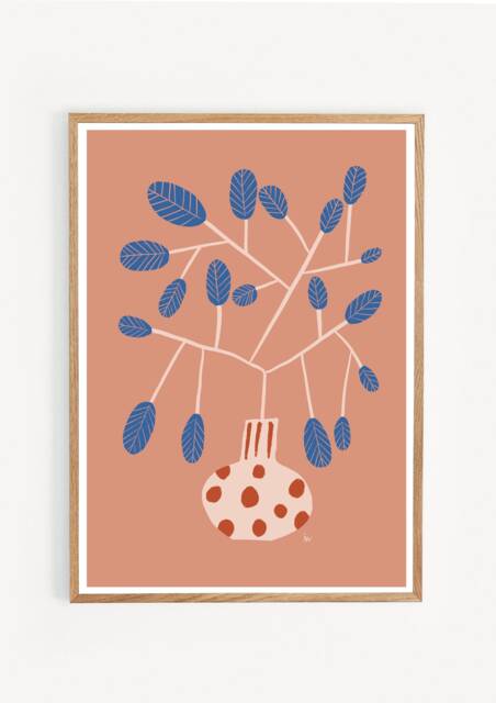 Art Print/Poster Illustration Graphics Still Life Interior Wall Art Plant Floral