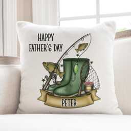 Fishing Gift, Personalised Cushion, Gift For Angler - thumbnail 4