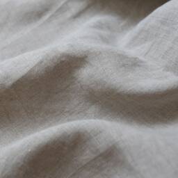 Set Of 2 European Laundered Linen Euro Sham With Crochet Lace Light/Dark Beige - thumbnail 4