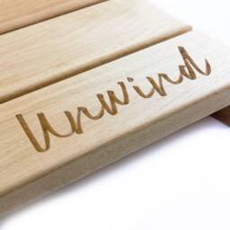 Peak Heritage?? Personalised Engraved Solid Oak Duck Board Bath Mat Shower Wooden - thumbnail 4