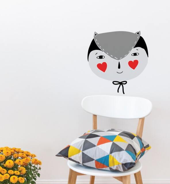Amigo Fox Wall Sticker Decal - Nursery Stickers, Animal Decals, Home Decor, Baby Room, Art, Girl, Boy