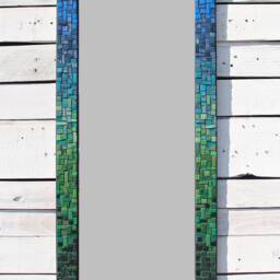 Custom Mosaic Wall Mirror, Large Decorative Rectangular Made To Order - thumbnail 4