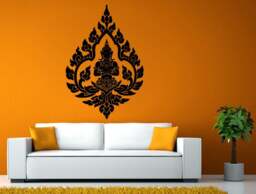 Indian God Zen Yoga Poses Namaste Om Lotus Meditation Mantra Buddhism Diy Wall Stickers Decals Vinyl Mural Decor Art L2164 - thumbnail 1