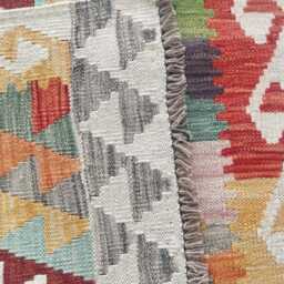 Handmade Wool Kilim Runner, Classic Artisan Afghan Turkish Persian Qashqai Moroccan Navajo Natural Flatweave Rug 248x81 cm - thumbnail 3