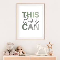 This Boy Can Print, Boys Bedroom Decor, Prints, Nursery Wall Art, Motivational Self Love Prints - thumbnail 3