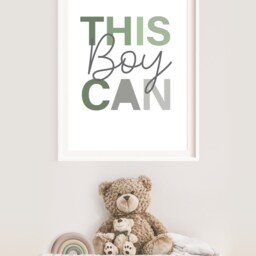 This Boy Can Print, Boys Bedroom Decor, Prints, Nursery Wall Art, Motivational Self Love Prints - thumbnail 2