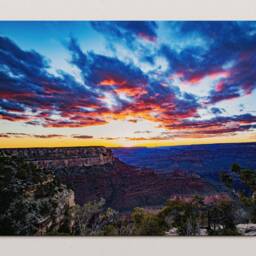 Grand Canyon Sunset Photo, Travel Photography, National Park Wall Art - thumbnail 3