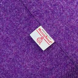Harris Tweed Thistle Footstool With Button & Steel Hairpin Legs - thumbnail 2