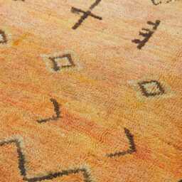 Mid-Season Sale Vintage Saffron Peaks Taznazkth Runner Circa 1950, 182 X 87cm, Orange Rug - thumbnail 2