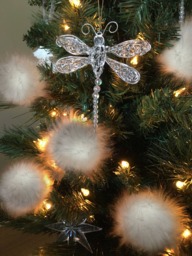 Faux Fur Pom Christmas Ornaments White Snow Cloud Decor - Set Of 6 - thumbnail 1