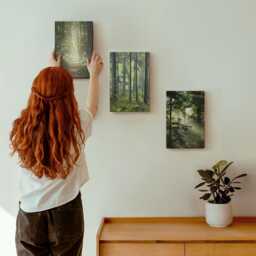 Canvas Set Of 3 - Green Forests With Rays Light & A Forest Path, Wall Art Canvas, Landscapes Decor - thumbnail 3