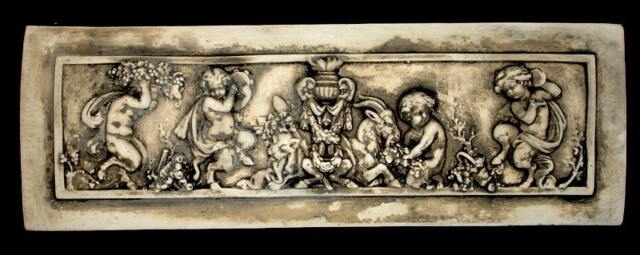 Chernb Angel Cupid Eros Antique Wall Sculpture Home Art - image 1