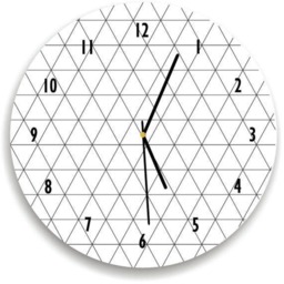 Geometric Lines Wall Clock, Minimalist Kids Room, Modern Minimalist, Art, Abstract Decor, Scandinavian Wall Decor - thumbnail 3
