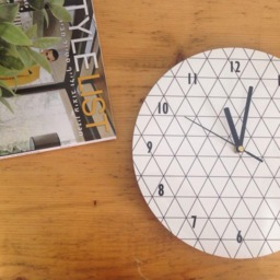 Geometric Lines Wall Clock, Minimalist Kids Room, Modern Minimalist, Art, Abstract Decor, Scandinavian Wall Decor - thumbnail 2