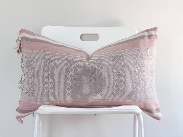 Hand Woven Natural Fiber Pillow - image 1
