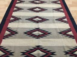 Handwoven Afghan Kilim Rug, Geometric Bohemian Style - 272x184 cm - thumbnail 2