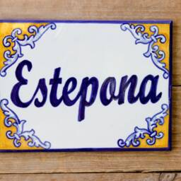 Italian House Number Plaque, Signs For Home, Personalized Tile, Ceramic House Sign, Hand Painted Name Address - thumbnail 3
