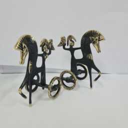Ancient Greek Chariot Of Athena, Bronze Art Statue, Gift Ideas, Art, Greece Historic Statue - thumbnail 4