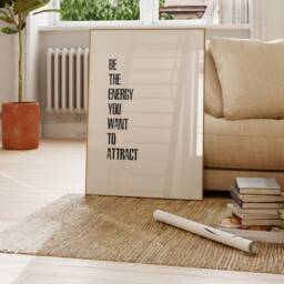 Law Of Attraction Print Inspirational Quote Wall Art - thumbnail 3
