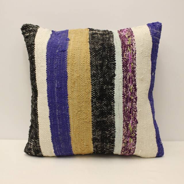 Vintage Kilim Pillow Covers Boho Big Pillow 20x20 in 50x50 cm Bohemian Cushion Handmade Pillows Sofa 4Ef-471 - image 1