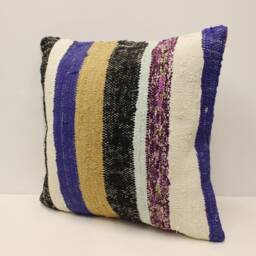 Vintage Kilim Pillow Covers Boho Big Pillow 20x20 in 50x50 cm Bohemian Cushion Handmade Pillows Sofa 4Ef-471 - thumbnail 3